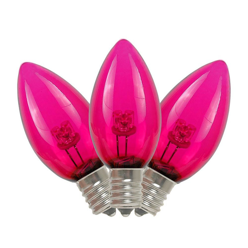 Ampoule led en verre del c7, Rose