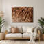 Gradient Abstract 58, art mural en métal brun-1230377302