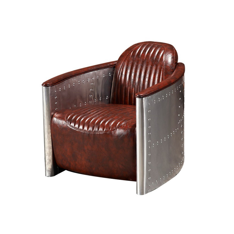 Kasin Faux Leather Armchair