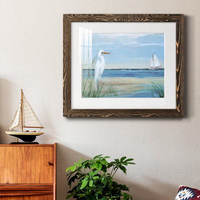 Summer Heron - peinture encadrée