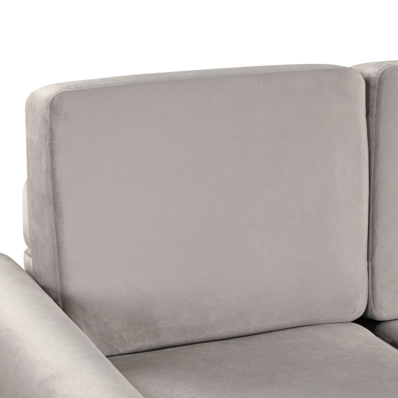 Canapé-lit escamotable avec canapé-lit et matelas simple, Velours gris clair