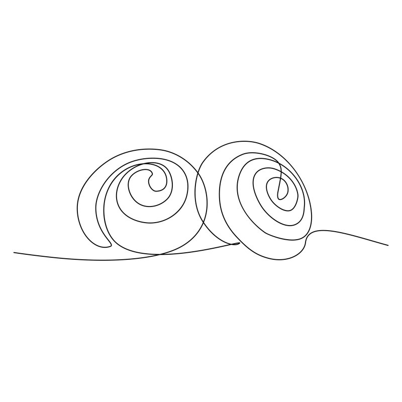 Cinnamon Rolls - Wrapped Canvas Print, 51cm H x 76cm W x 3.8 cm D