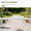 Banc de jardin de style nordique, banc de jardin en bois
