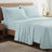 100% Organic Viscose From Bamboo Sheets Set, 300 Thread Count, 3-pc Set, Luxury Cooling Sheets, Deep Pockets - Gift-Ready Packaging, Twin Size (Sky Blue)-111656341-111656336