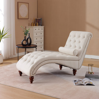 Fauteuil inclinable classique en velours avec bouton capitonné 1 pièce, inclinable, garniture cloutée