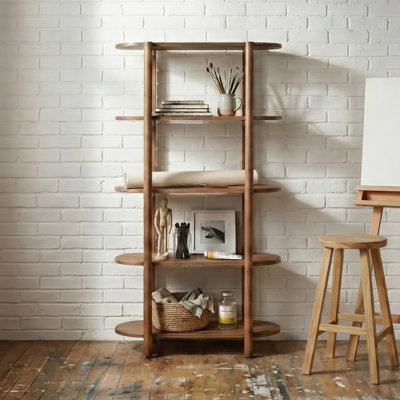 60" Modern Wood Bookcase