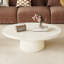 Cream White 116 cm Round Modern Coffee Table-Center Table,High Quality Materials