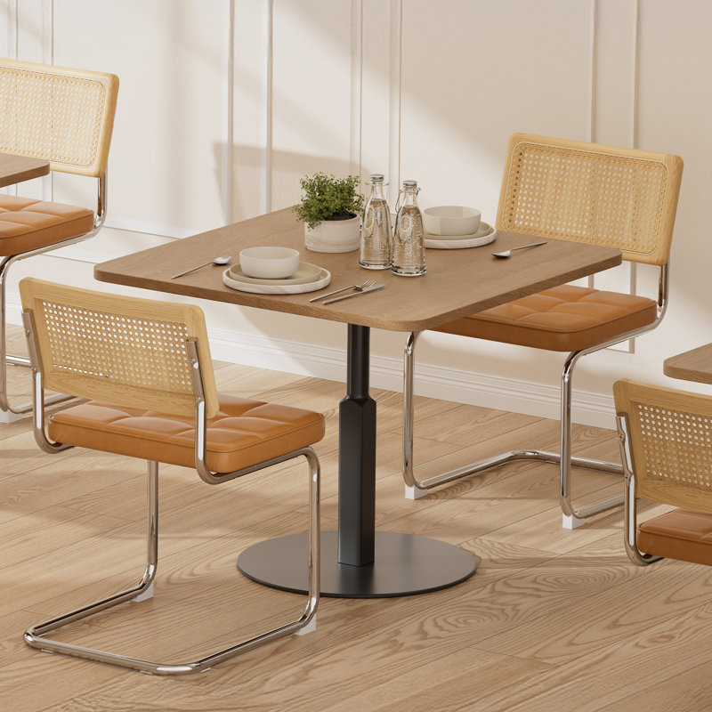 Chaises de salle à manger en rotin, Brun