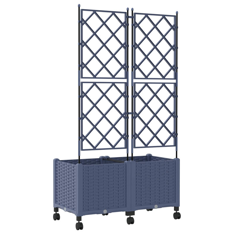 Planter Box, 149cm H x 80cm W x 40cm D, Grey