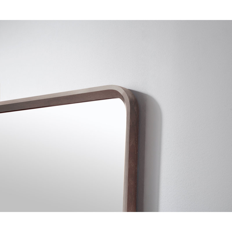 Miroir plat Aliyani, Chêne châtaigner, 29,5 po x 35,5 po