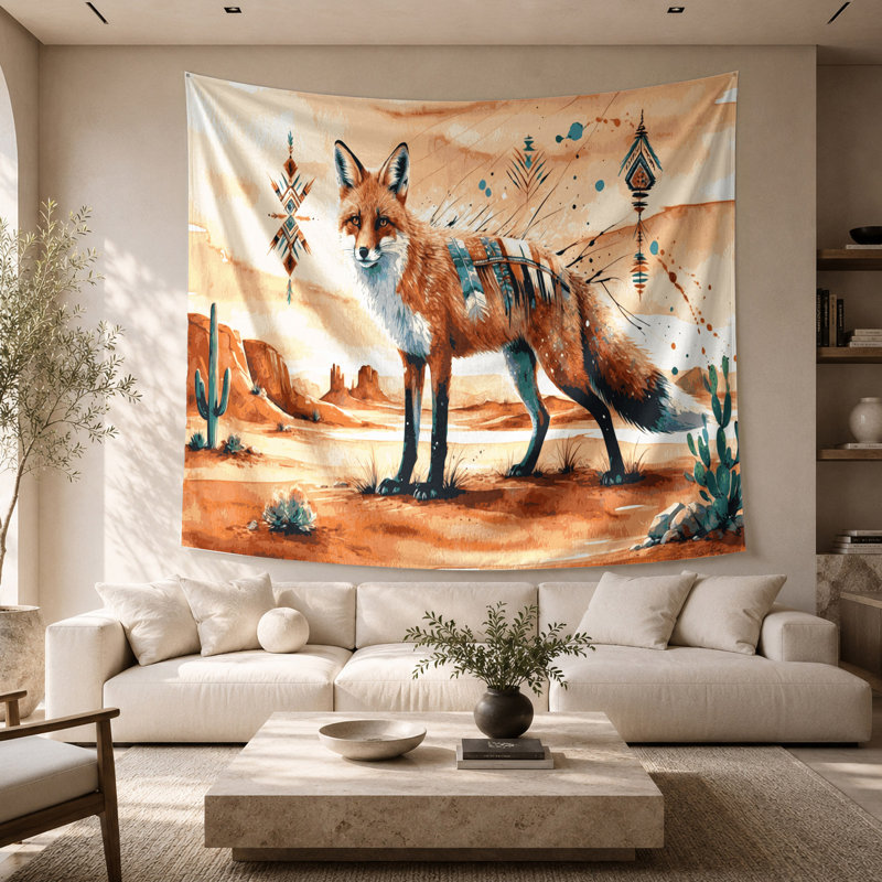 Tapisserie murale South Fox, 68 po x 80 po