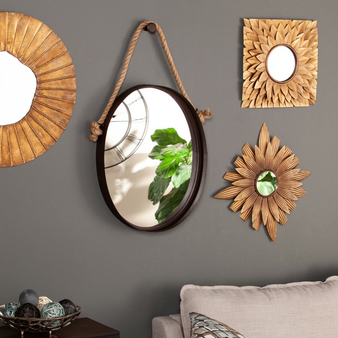 Breakwater Bay Tacony Metal Flat Wall Mirror & Reviews | Wayfair