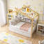 Lit en bois avec lit gigogne et rangement pour enfants ou chambre d'amis