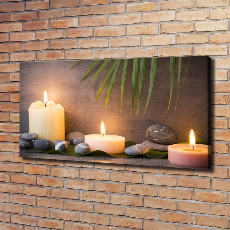 Burning Candles - Wrapped Canvas Print