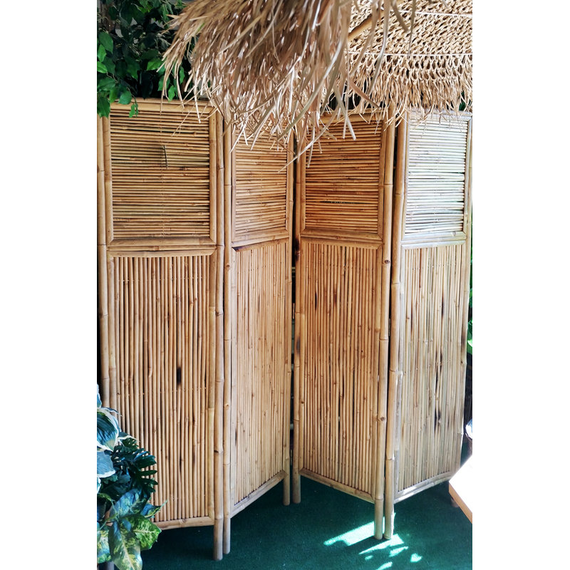 4 - Panel Folding Room Divider, 72" H x 72" W x 2" D