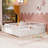 Full Size  Floor Bed, Integral Construction With Super High Security Barrier, Door, Children's Floor Bed Frame, Montessori Wooden Children's Floor Bed, White-299259179