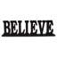 Panneau rustique en bois Believe