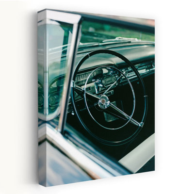 Classic Car IV Retro Vintage Classic Wall Art Print 1 Piece Wrapped Canvas Wall Art