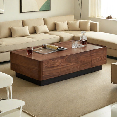 Black walnut solid wood end table