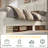 Platform Bed with LED Adjustable Headboard and Charging Port-543146575-566509730