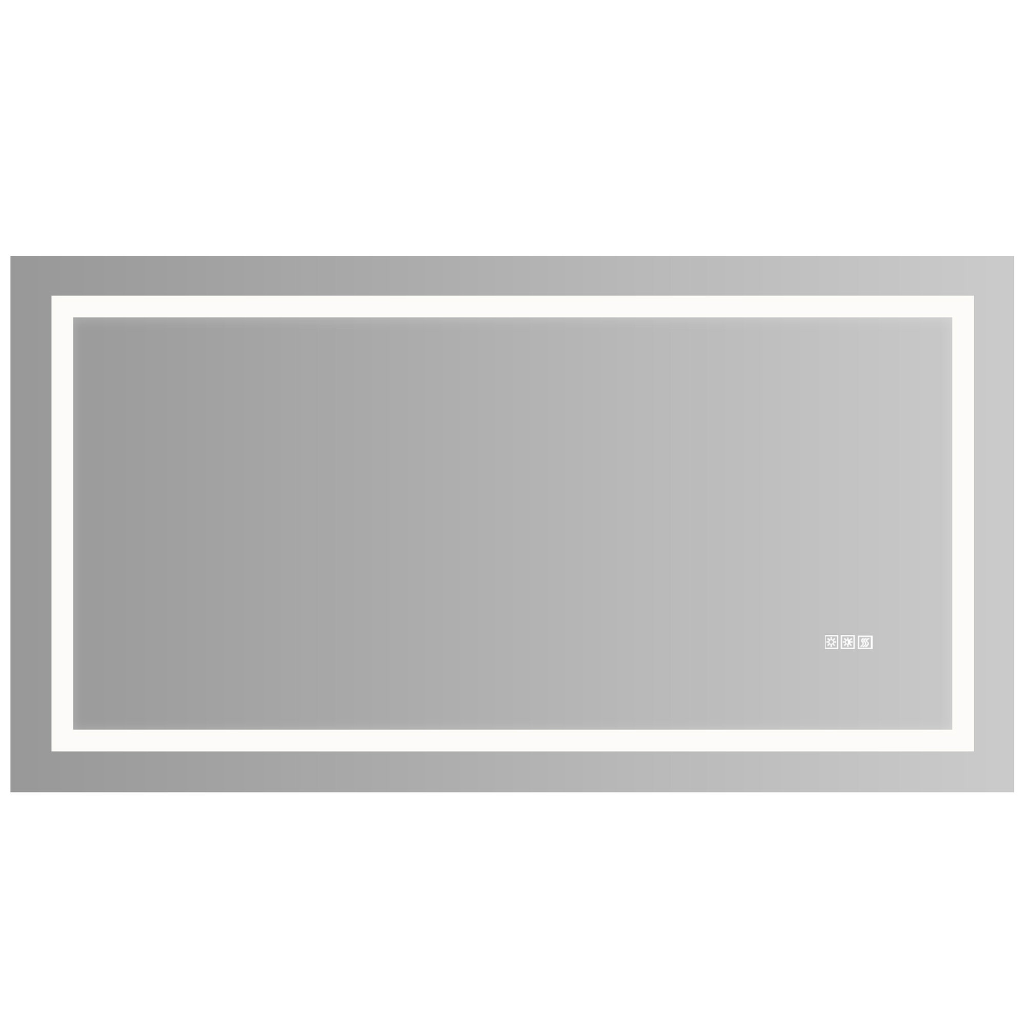 Orren Ellis Led Bathroom Mirror 60X32 - Fog & Dimming Lights ...