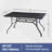 Weather-Resistant Outdoor Metal Dining Table