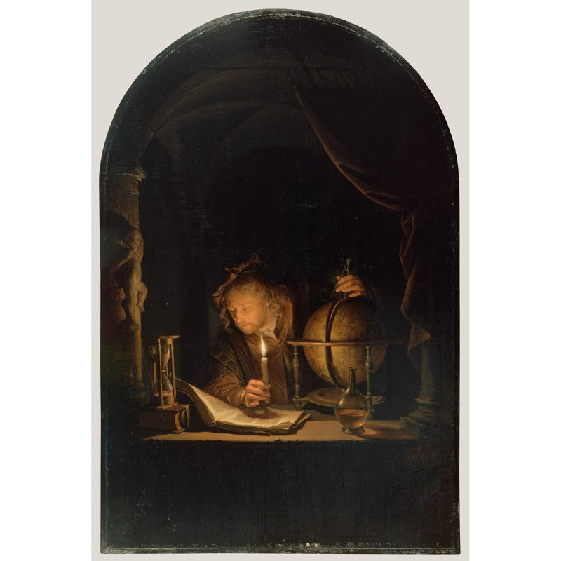 Astronome à la chandelle (fin des années 1650)