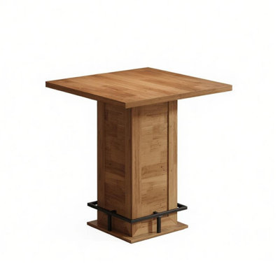 Bar Table - MDF - 1 Piece - Bar Table - Black - Vintage Style