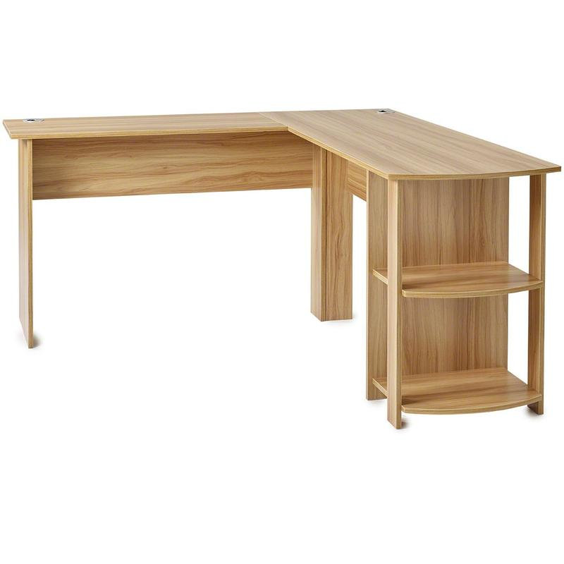 Glenhaven L-Shaped Computer Desk, Beech
