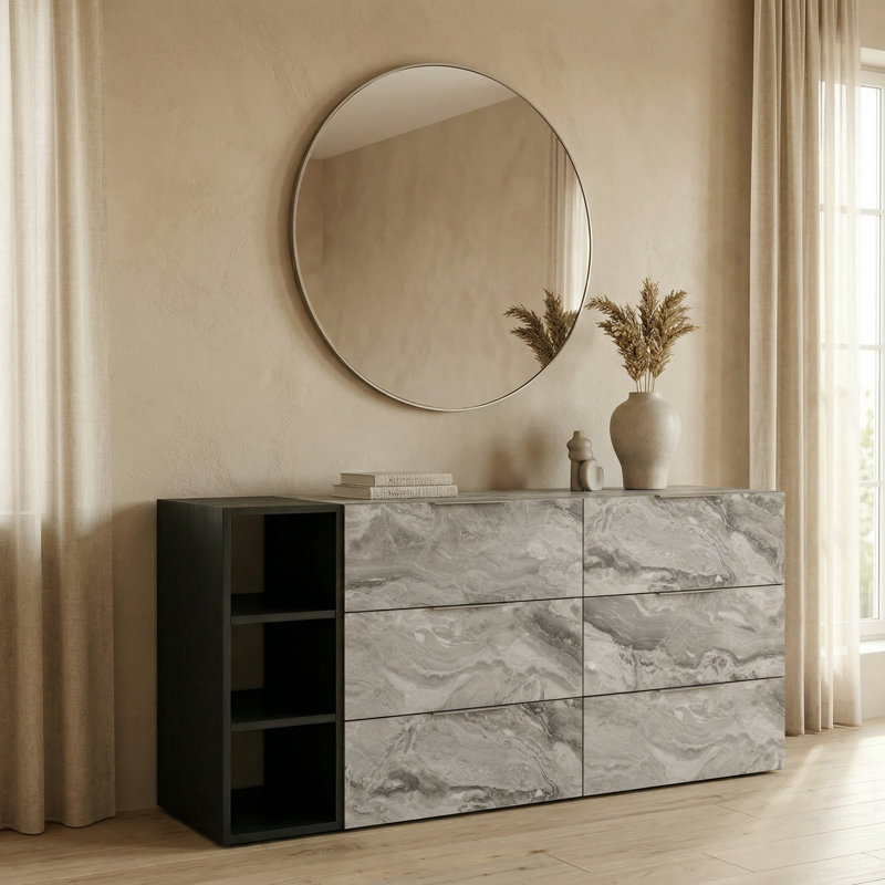 Commode 6 tiroirs Oteri