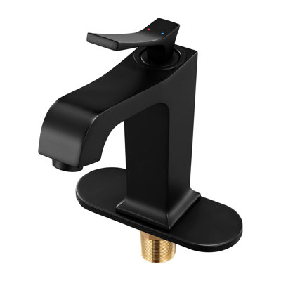 Matte Black Faucet For Kitchen Sink, Single Handle, Push - Button Drain, Temperature Control By Knob Style Curved Spout To Expand Washing Space And Improve Functionality, 304 Stainless Steel,