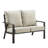 53.15'' Wide Straight Aluminum Loveseat with Cushions-1740982075