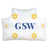 Or / blanc / bleu sélectionné