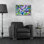 «Purple Posers» par Annelein Beukenkamp, art mural en verre acrylique