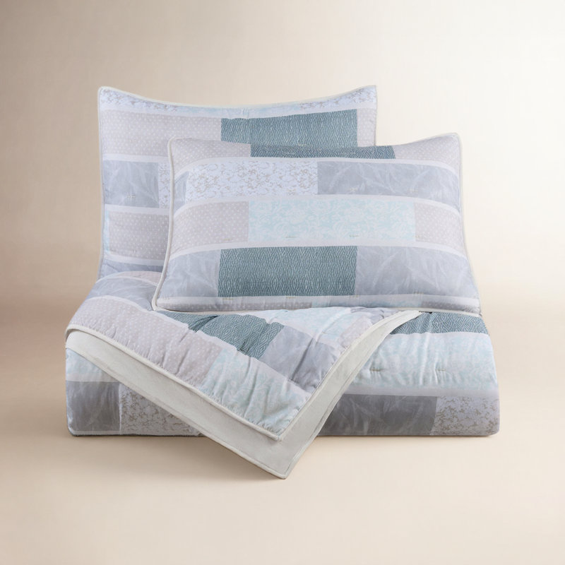 Martex Arcadia Multi Quilt Set, Queen Quilt + 2 Standard Shams
