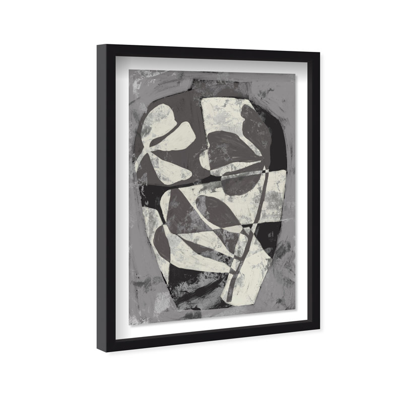 Minimalist Vase II Print by Oliver Gal, 16.5"H x 11.5"W, Black Shadowbox