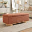 Banc de rangement rembourré moderne avec couvercle relevable pour le salon et l'organisation du salon