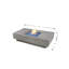 Foyer de table en béton gris clair 60 po BTU Montecarlo 60 000 BTU - Comprend verre à feu, couvercle et housse en PVC-111175360