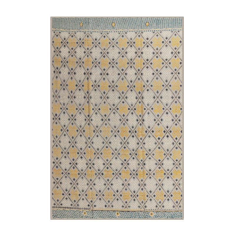 Abstract Indoor Rug, Rectangle 7' x 9'