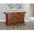 78" Farmhouse Wood Home Bar Set