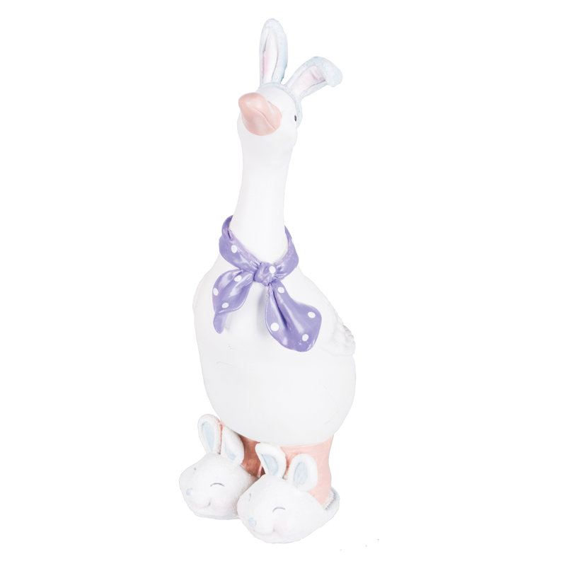Ensemble de 2 oies avec oreilles de lapin de Pâques