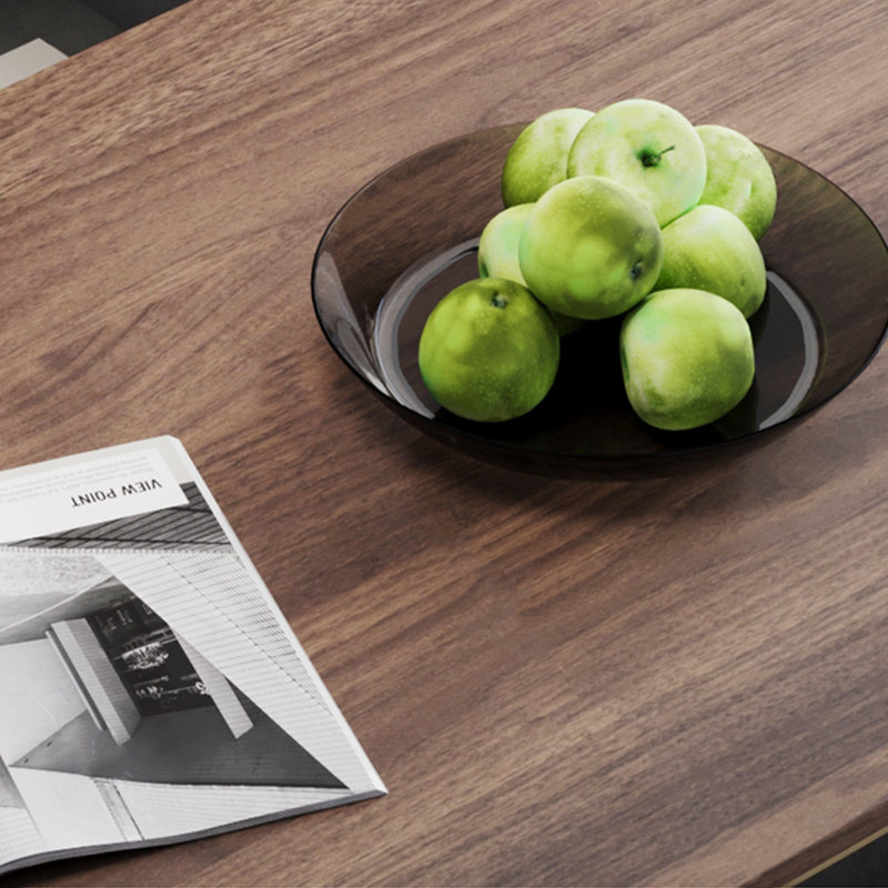 Luxury-Style Solid Wood Coffee Table, 15.7" H x 63" L x 27.6" W