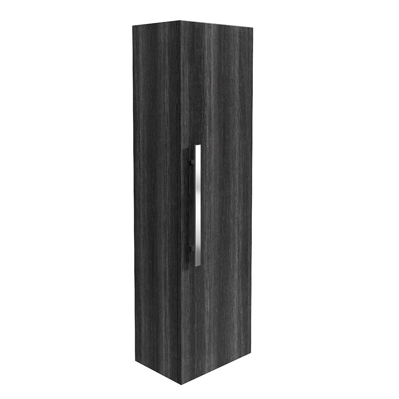 Vallette Wall Mounted Linen Cabinet, Charcoal