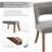 Upholstered Dining Side Chairs Set of 4-705286578