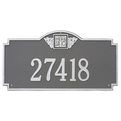 Monogram 1-Line Wall Address Plaque