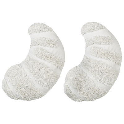 Striped White Novelty Cushion