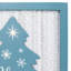 Arbre de Noël illuminé joyeuses fêtes avec texture en tricot torsadé - 12 po