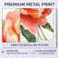 «Vibrant Coral Peony Reverie I», ensemble de 2 impressions murales en métal coquelicot orange-130435930