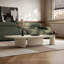 Table basse blanche en bois manufacturé-1154295591