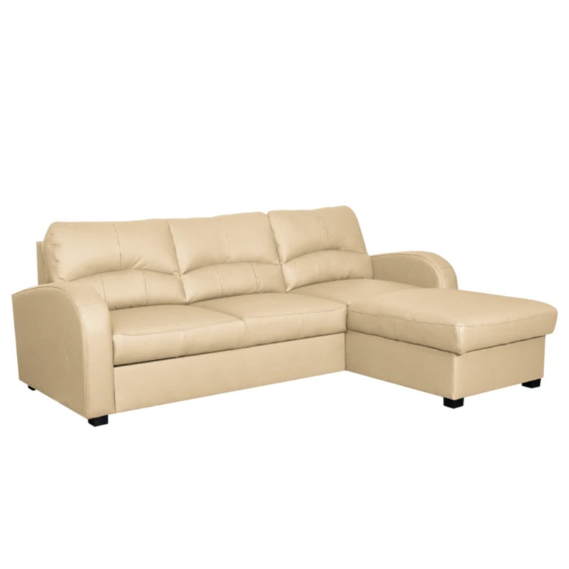 Canapé-lit d'angle Fridulf, Orienté à droite, Beige